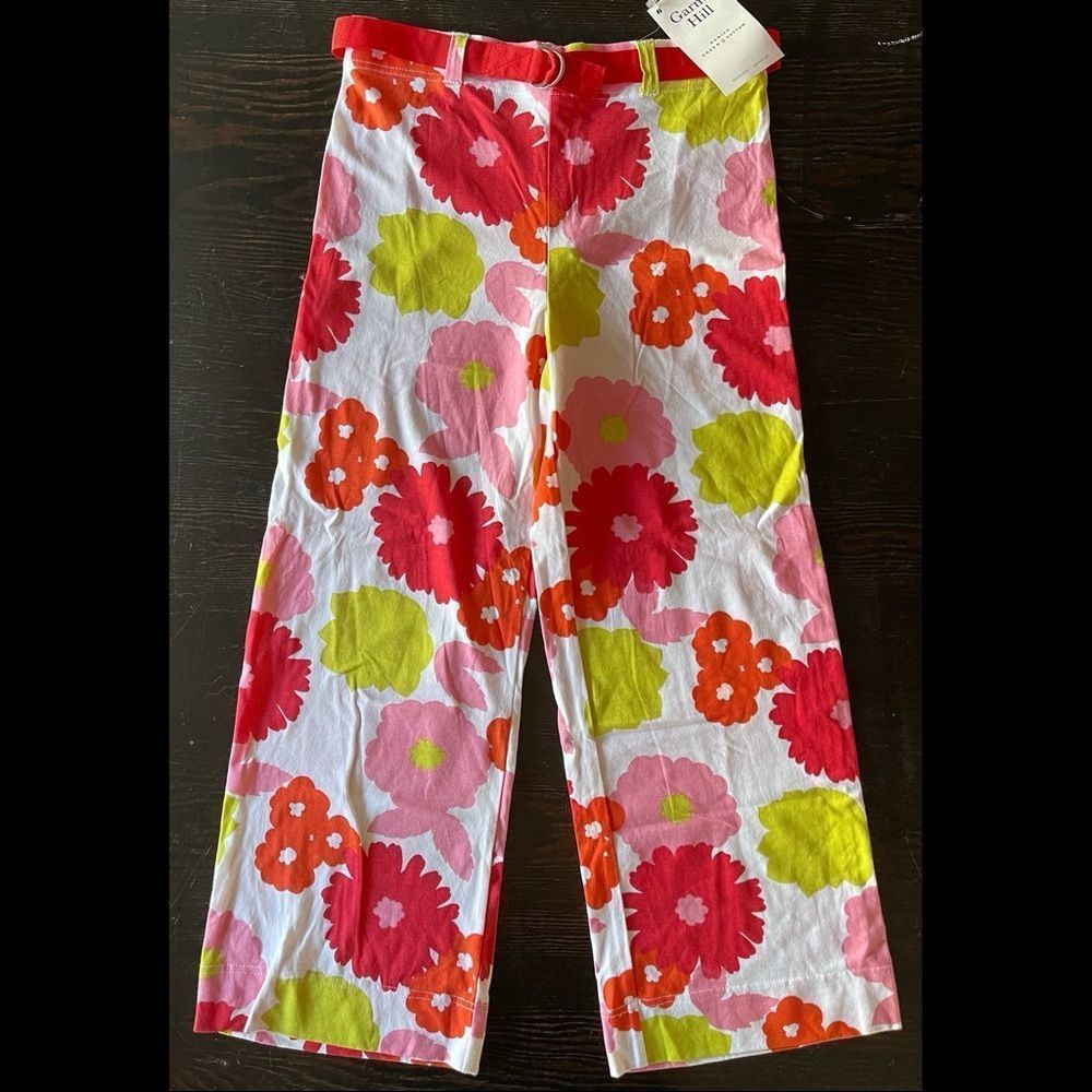 Garnet Hill Green Cotton Girls NWT Pants, size 12